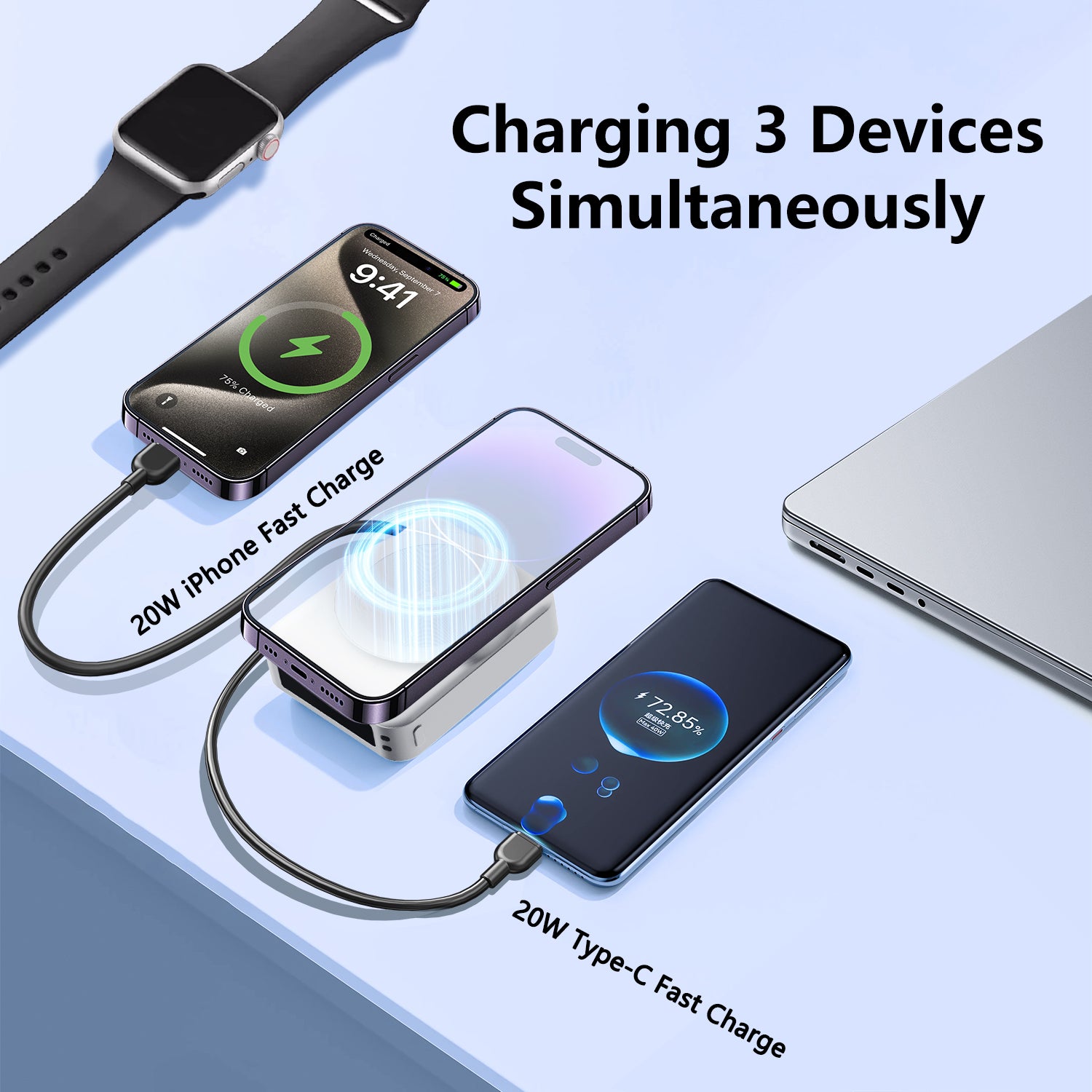 Magsafe Battery 10000mAh Magnetic Power Bank Outdoor