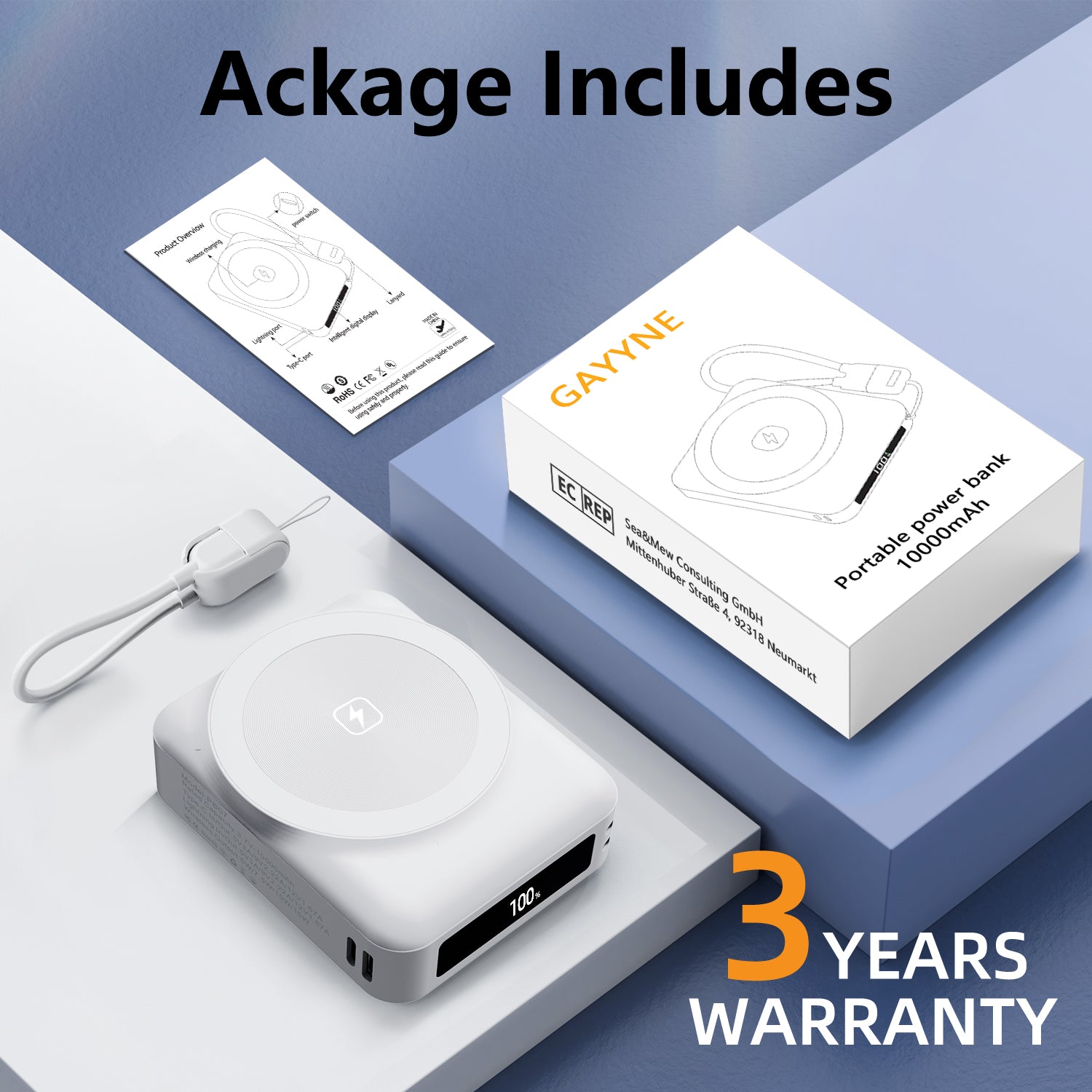 Magsafe Battery 10000mAh Magnetic Power Bank Outdoor