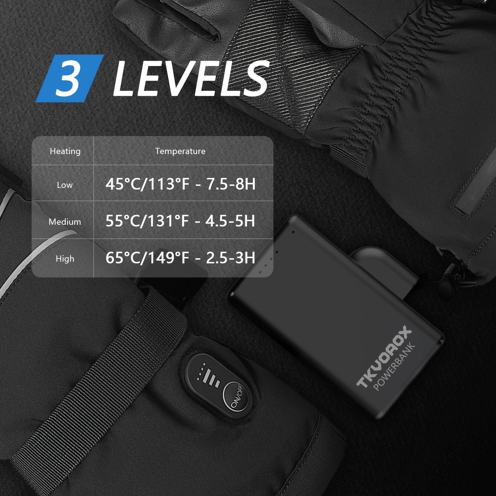 Rechargeable Batteries for Heatd Gloves 7.4V 5000mAh