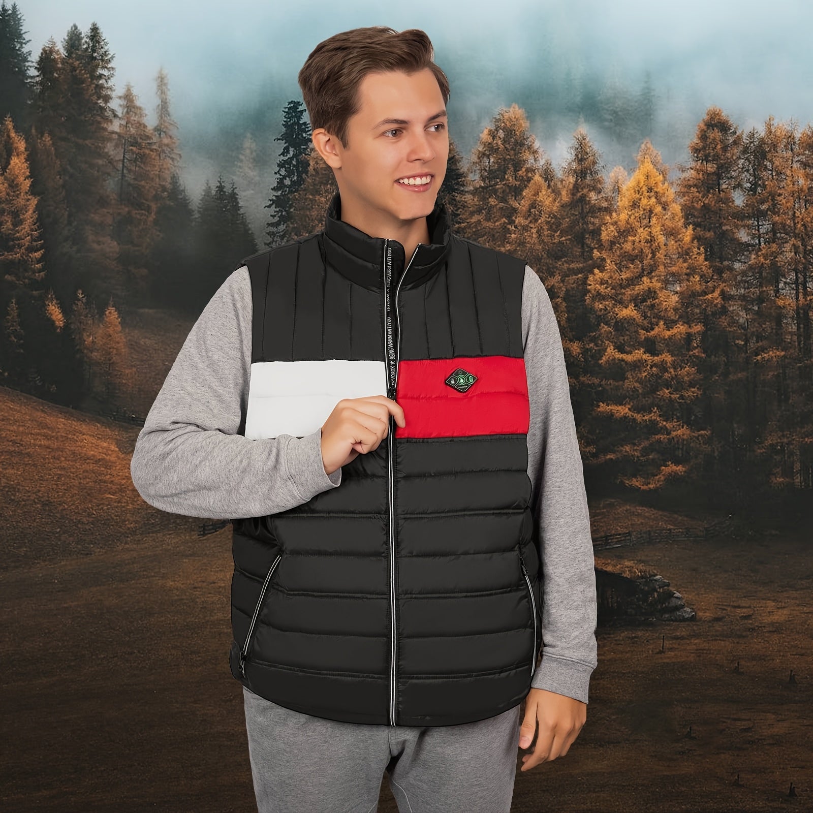 Men's Heated Assorted Colors Design Vest