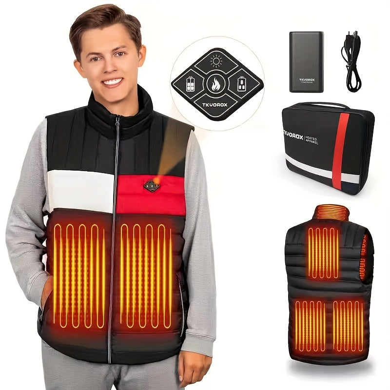 Men's Heated Assorted Colors Design Vest