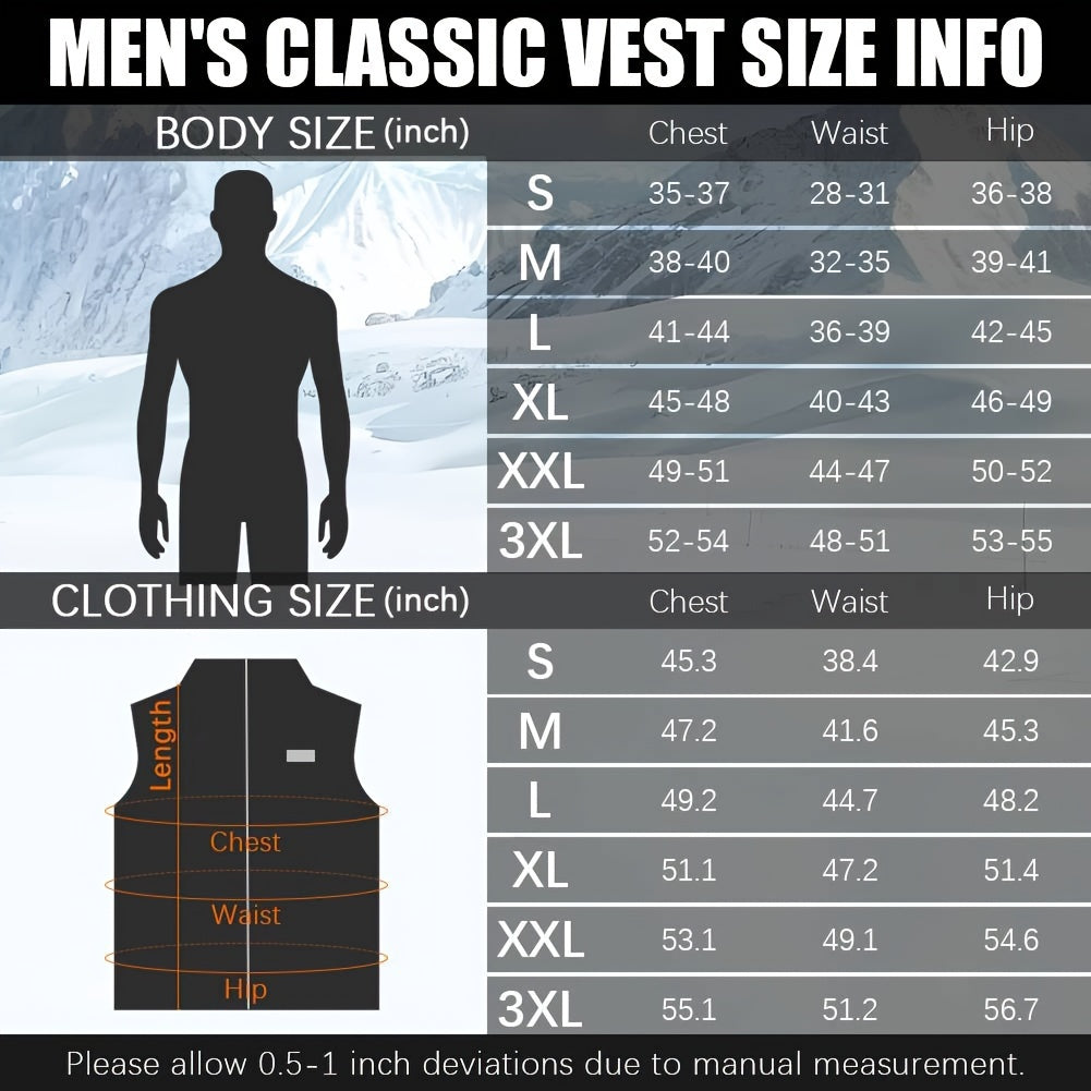 Men's Heated Vest With Gray Hooded