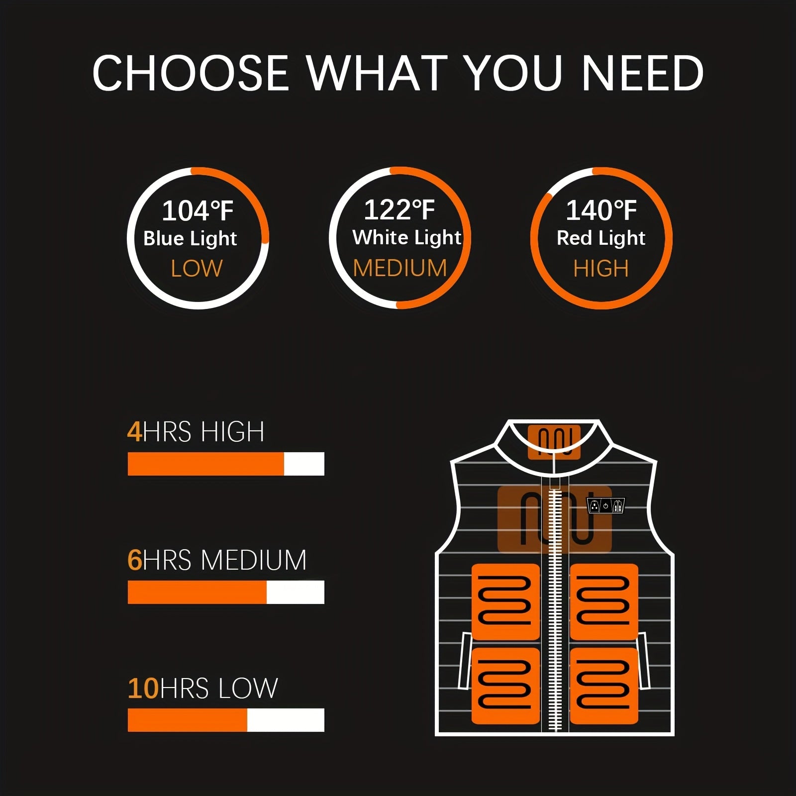 Men's Heated Vest With Gray Hooded