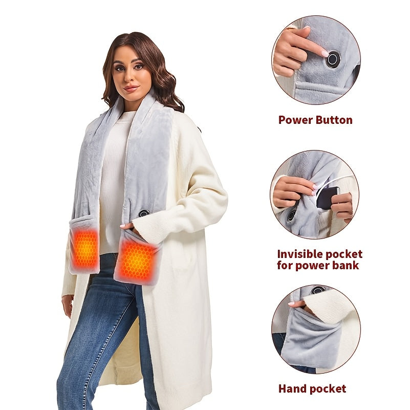 Women's Heated 5V 5000mAh Warm Scarf
