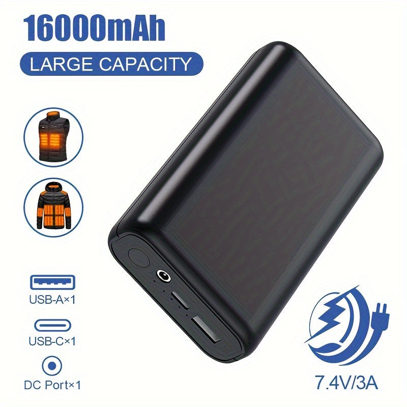 Extra JVUOO 7.4V 16000mAh Jacket&Vest Battery