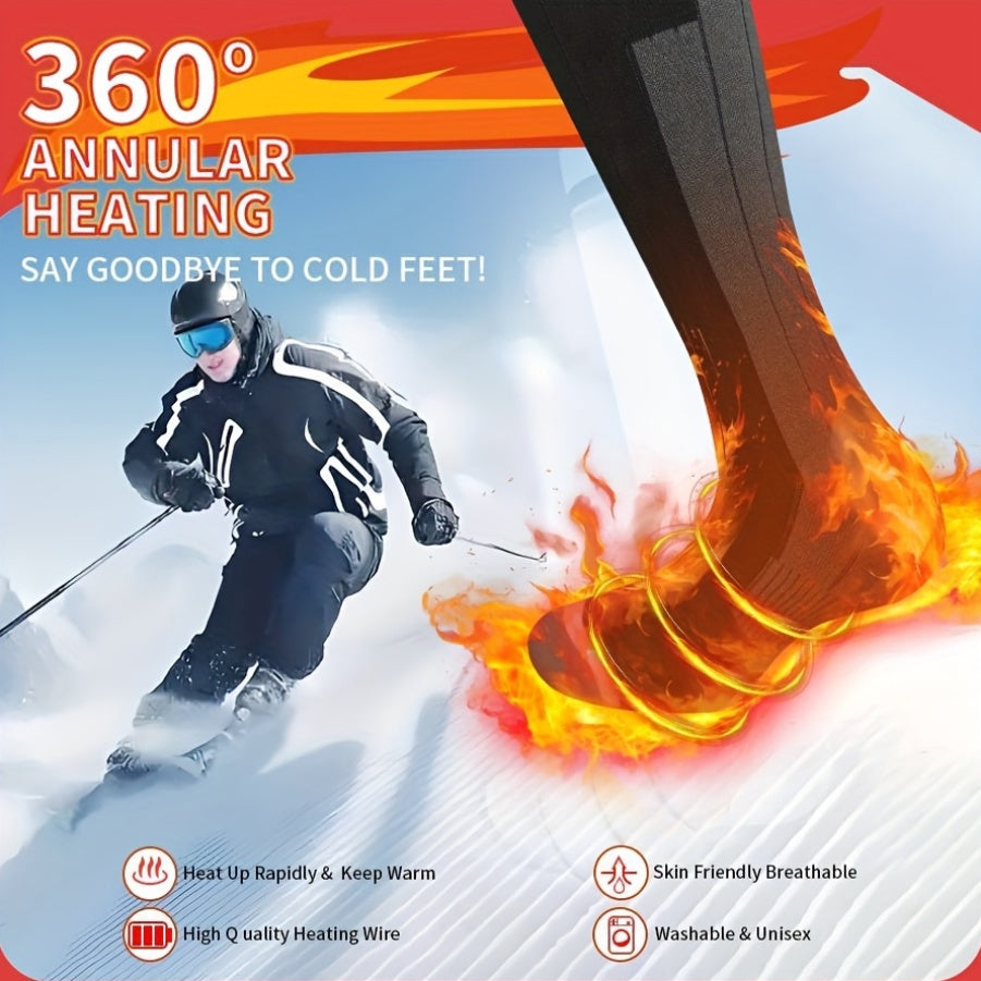 Heated Joint Socks With 5V 5000mAh Power Battery